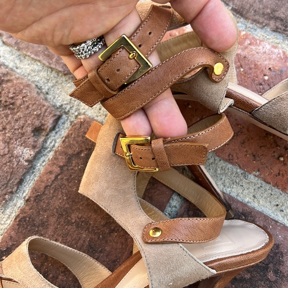 HERVE LEGER Suede / Leather Platform Sandal, Size 8.5. 🤎 - Picture 11 of 17